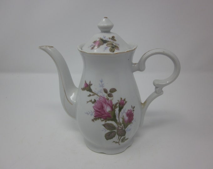 Betson's Moss Rose Teapot Vintage Moss Rose China Shabby Chic Vintage