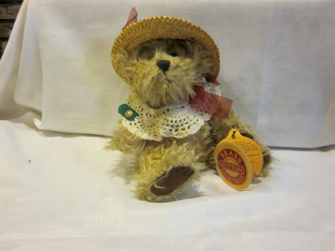 Vintage Pickford Brass Button Bear Rosie the Bear of Joy Etsy