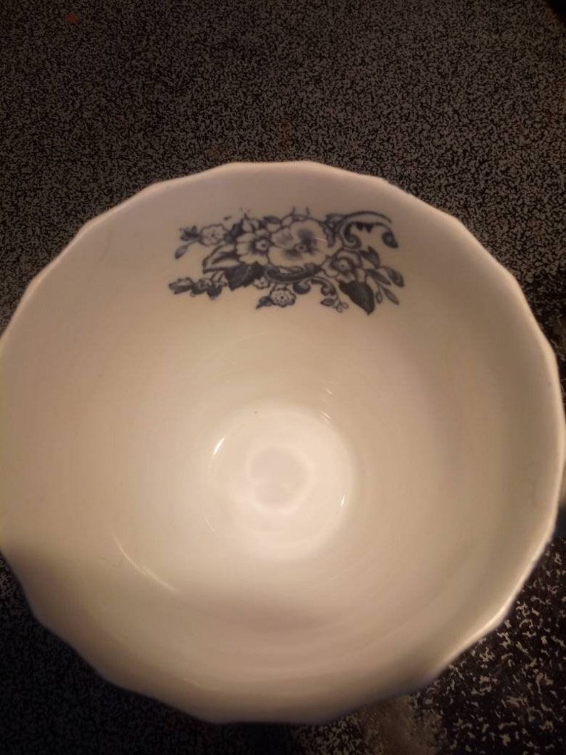 Johnson Brothers blue Coaching Scenes tea cup and saucer English ironstone teacup and saucer