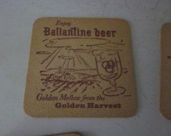 Ballantine Beer cardboard coasters set of 5 Sing Along with Mitch 1961 Ballantine Beer coasters alcohol advertisement Breweriana vintage bar