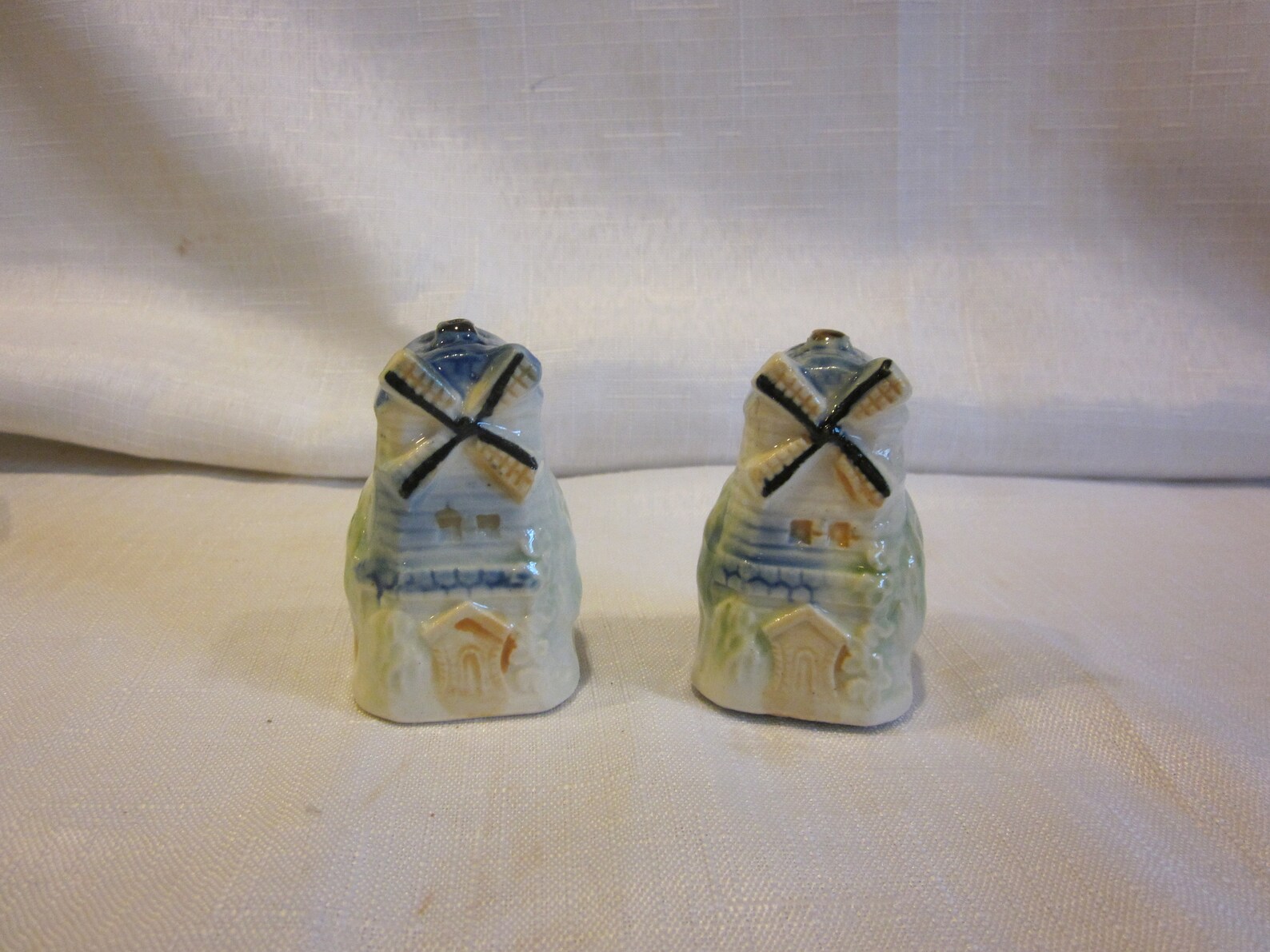 Vintage Windmill Salt and Pepper Shakers and Condiment Pot Etsy