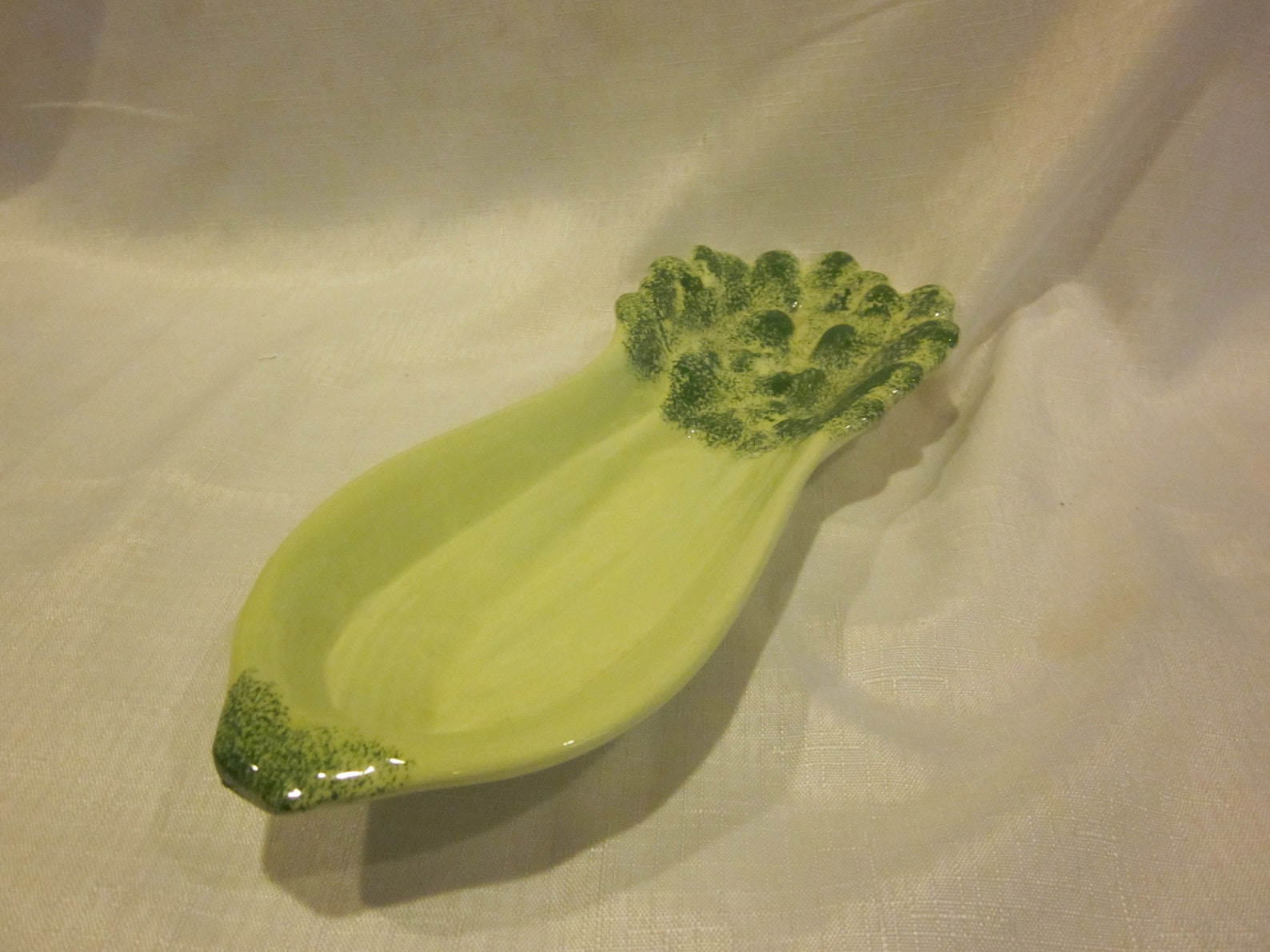 Vintage Ceramic Celery Dish Platter 1962 Hand Painted Etsy