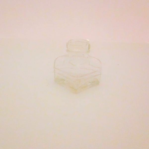 Small vintage glass inkwell vintage inkwell vintage office