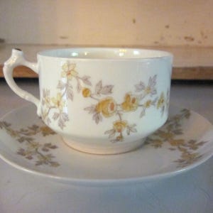 Vintage T & V Frankreich Teetasse und Untertasse markiert E K C New York Vintage Tressemann und Vogt Teetasse und Untertasse