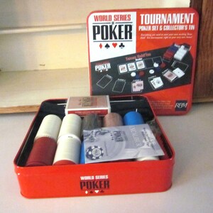 コレクター缶入りワールドシリーズオブポーカートーナメントセット テキサスホールデムポーカー ポーカーナイト