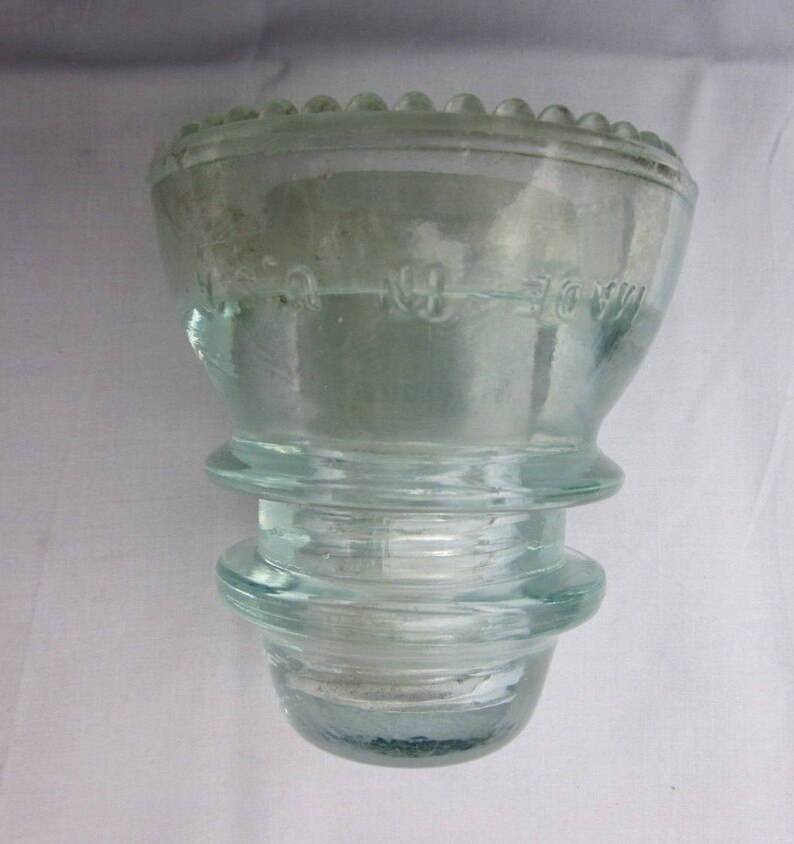Hemingray No. 42 Clear Glass Insulator Etsy