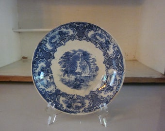 Petrus Regout Co Maastricht shallow bowl Delft Holland vintage Delft blue Delft bowl vintage