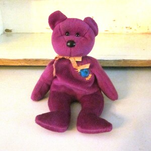 TY Beanie Babies Millennium Bear vintage Beanie baby collectible bear