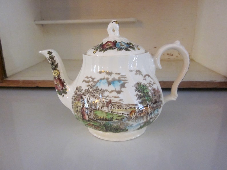 Sadler Country Life Teapot Vintage James Sadler Teapot English Etsy