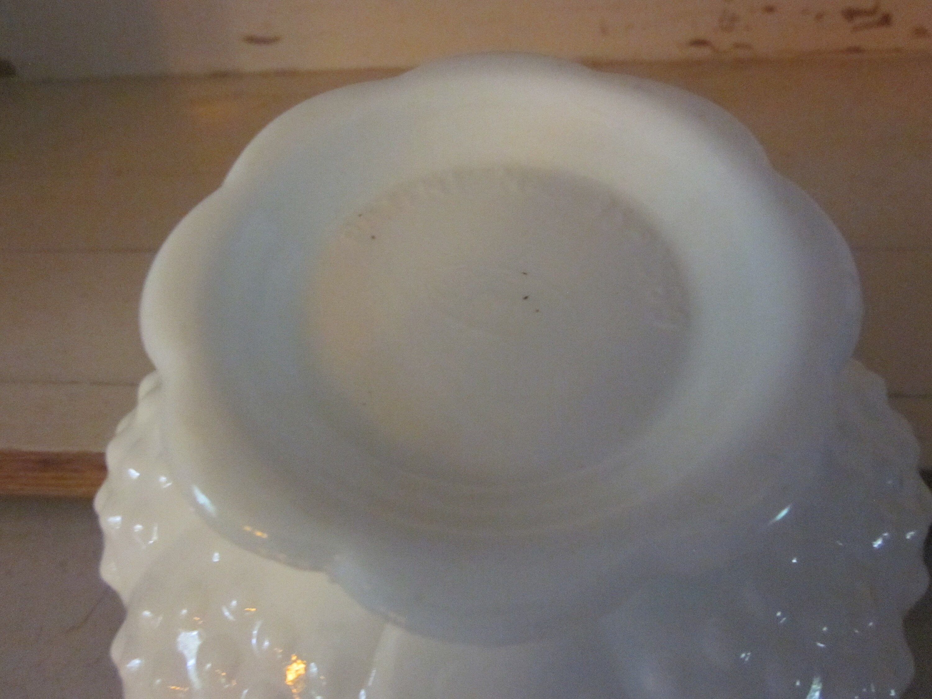 Fenton Hobnail Candle Bowl Fenton Milk Glass Vintage Glass Etsy