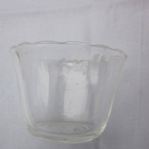 Vintage Feuer König klar Glas Custard Cup