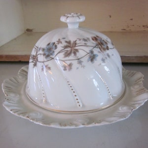 Marx and Gutherz Carlsbad Austria dome server and underplate antique cloche cheese dome butter dome antique china