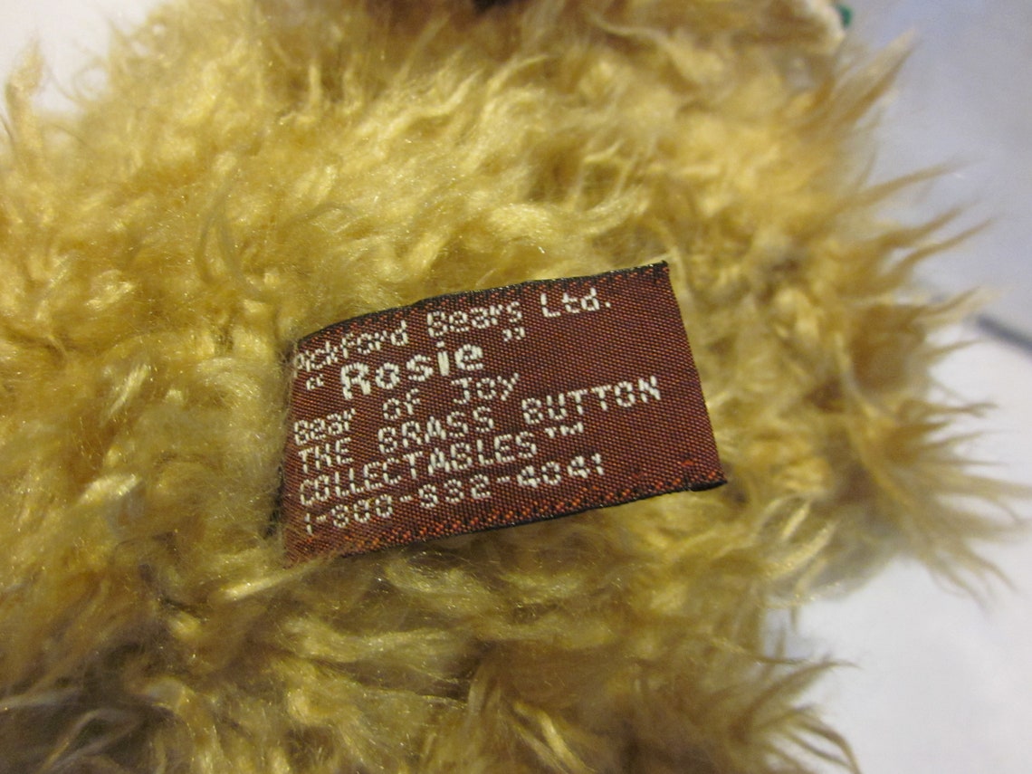 Vintage Pickford Brass Button Bear Rosie the Bear of Joy Etsy