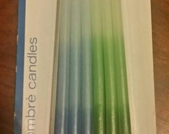 12 Ombre' birthday candles