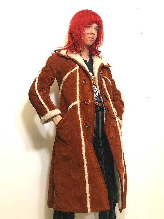 Sheepskin Suede 70s Coat Penny Lane
