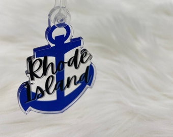 Rhode Island Keychain |  RI Keychain