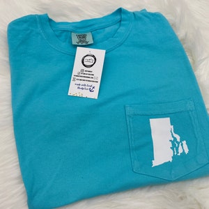 Rhode Island Comfort Colors Pocket Tee | Rhode Island Shirt