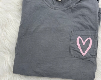 Heart Long Sleeve T-Shirt | Valentine's Day T-Shirt