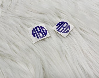 iPhone Charger Monograms | Small Monogram Decals | Charger Monogram Decals | Charger decal