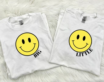 Smiley Face Sorority Family Big Little Reveal Shirts