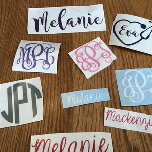 Name Decal | Custom Name Decal | Name Decal For Computer | Computer Decal | Water Bottle Decal | Name Sticker