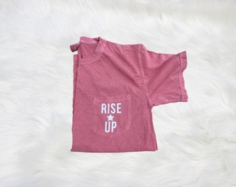 Rise Up Comfort Colors Pocket Tee