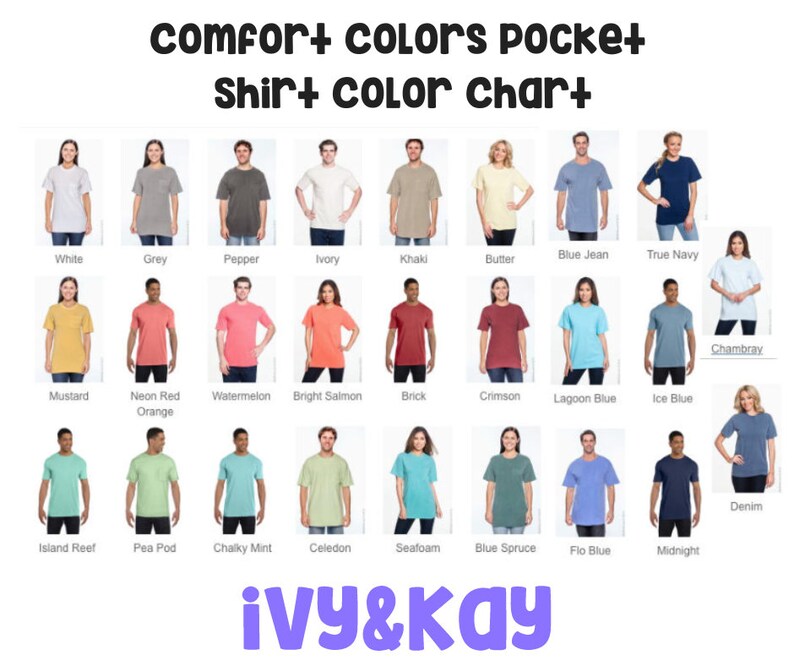 Area Code Comfort Colors Pocket Tee image 4