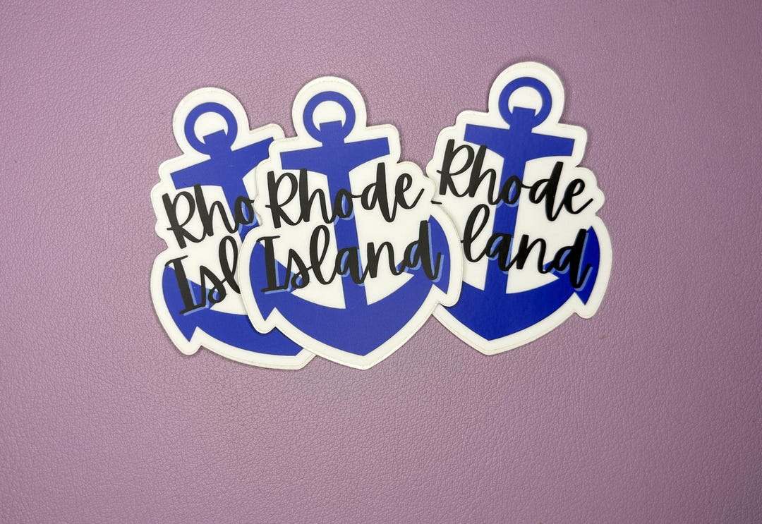 Rhode Island Sticker | RI Sticker | RI Anchor Sticker - Etsy