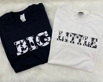 Cow Print / Cowgirl Sorority Family Big Little Reveal Shirts