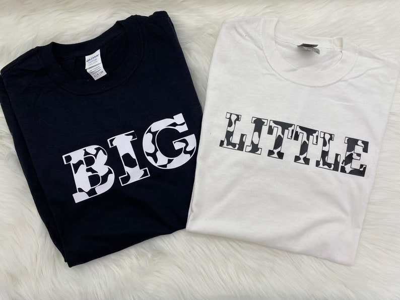 Cow Print / Cowgirl Sorority Family Big Little Reveal Shirts image 1