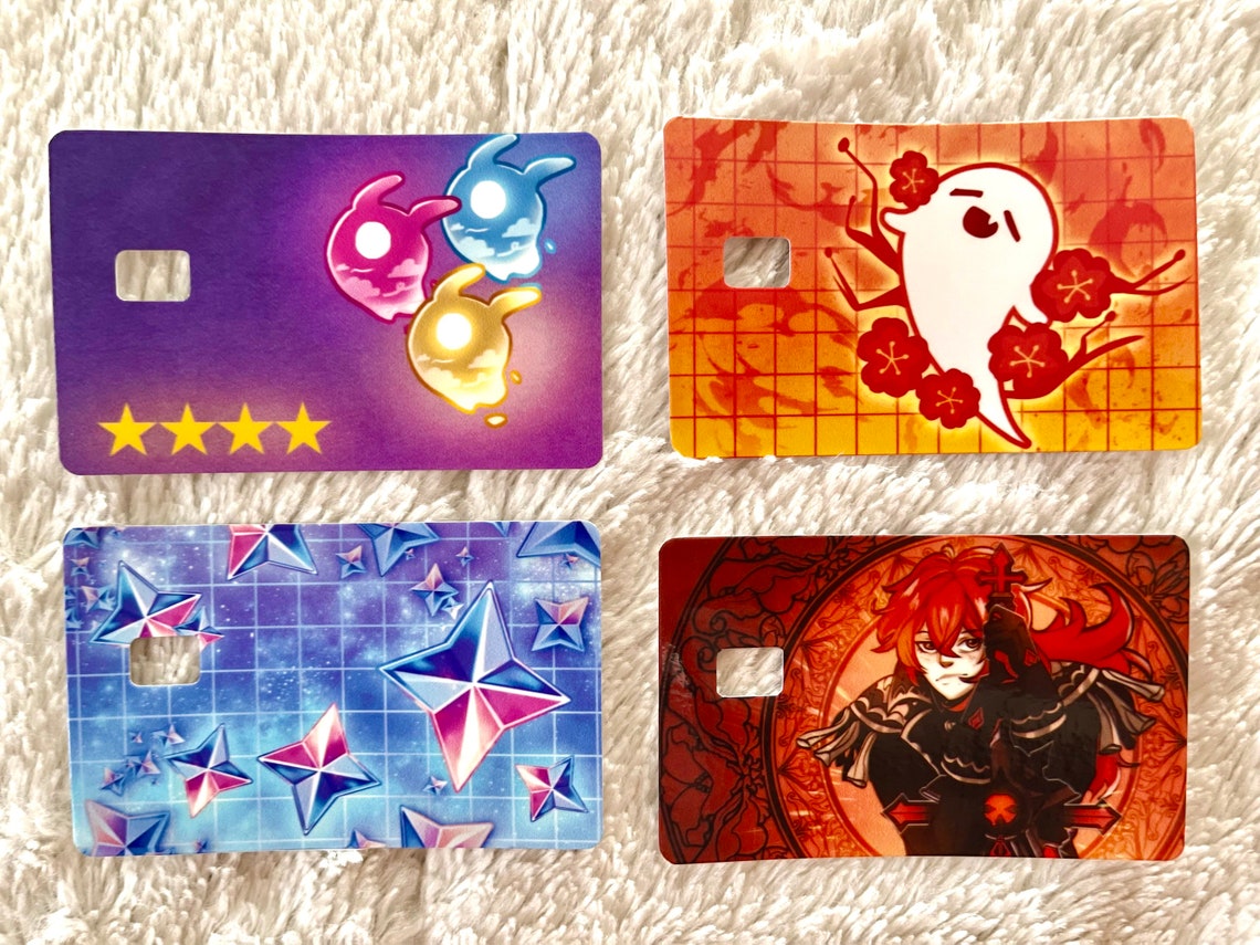 Genshin Inspired Credit Card Skins Etsy