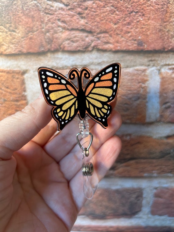 Monarch Butterfly Badge Reel, Monarch, Butterfly, ID Holder, Retractable  Reel, Gift Idea, Butterfly Badge Reel, Interchangeable -  Australia