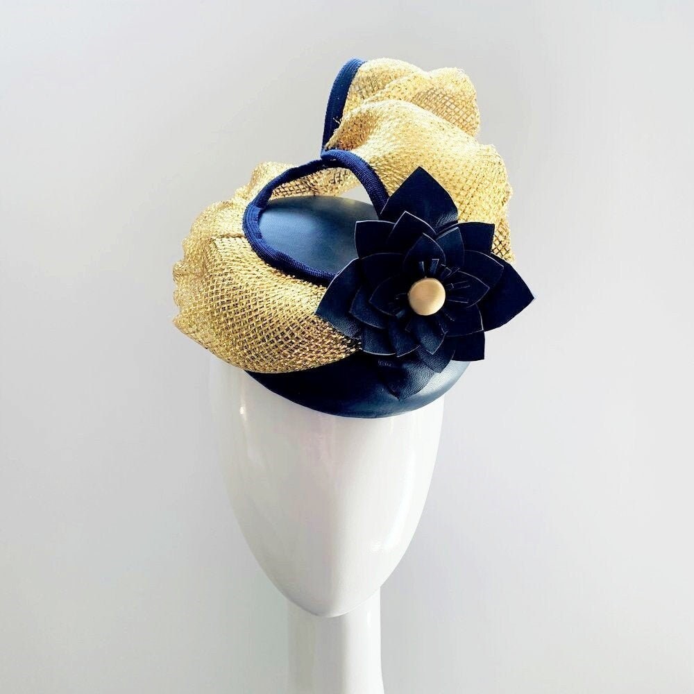 navy and gold hatinator