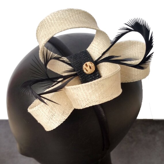 Cream Headband Fascinator Ladies Hat Millinery Custom Hat Etsy
