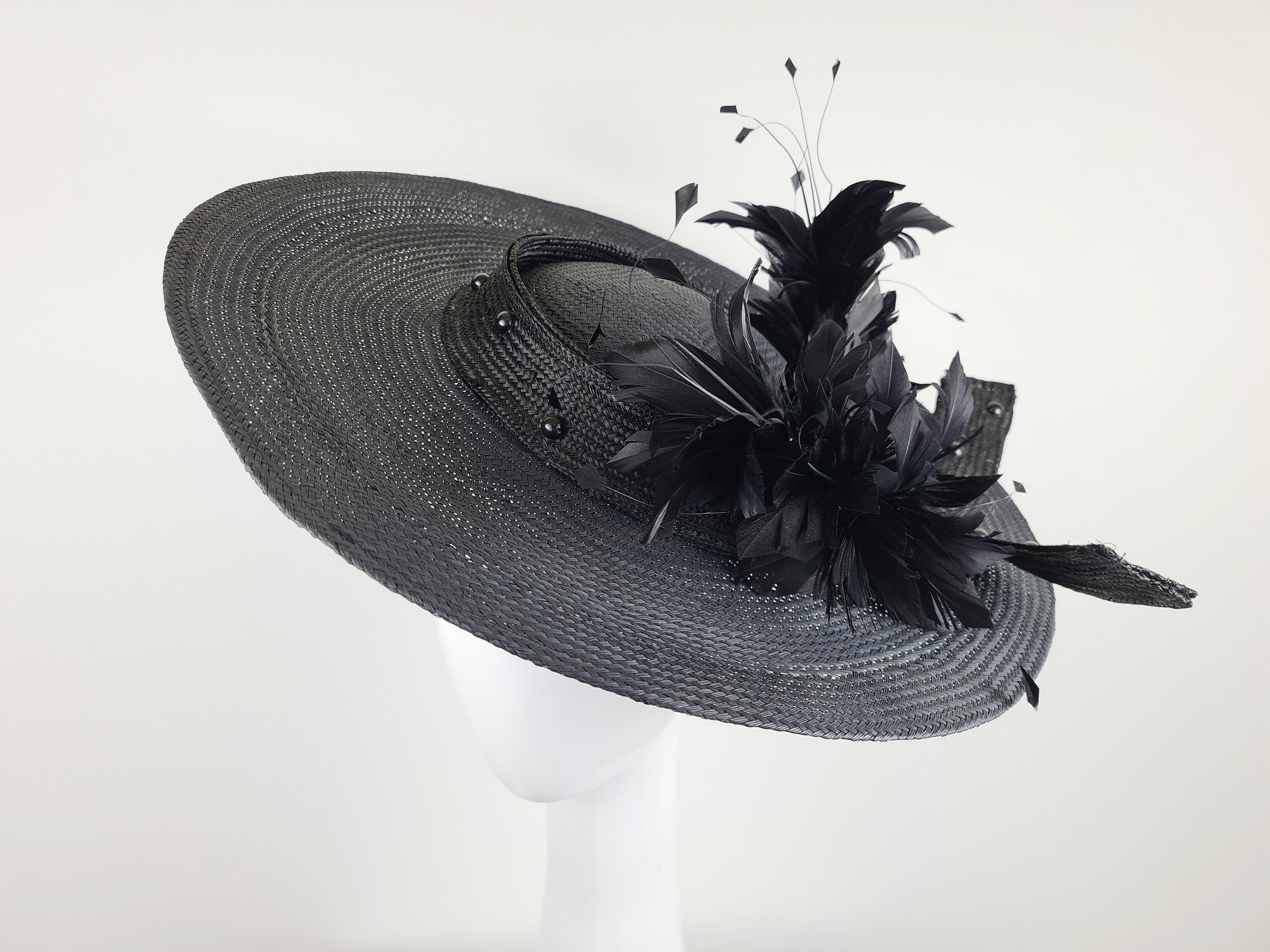 Black Hat Black Millinery Black 