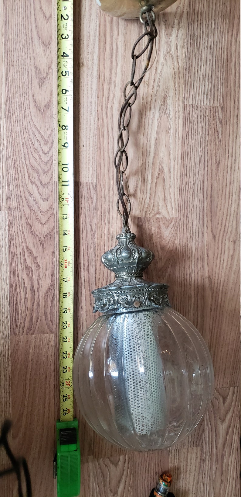 Home Lighting Fixture Ceiling Light Vintage 1950/'s L/&LW MC 8577 Retro Mid Century Hanging Light Fixture Globe Ceiling Fixture 15 Chain