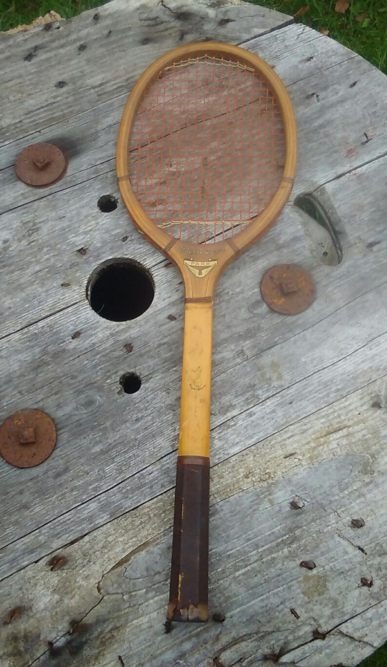 Racket with Racket Press Rare Racket In Mint Condition Tennis Racquet Vintage Wright and Ditson brand Park model Tennis Racket Racquet