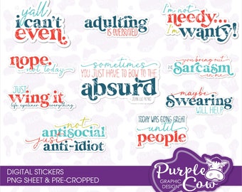 Snarky Set Digital Stickers