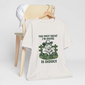 T-shirt grappige cowboykikker – Diddly Squat Humor, Western Ranch Life T-shirt, dierenliefhebber cadeau, rodeo fankleding Unisex