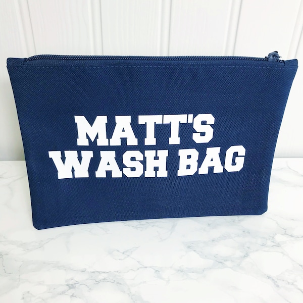 Personalised Wash Bag/Mens Slogan Wash Bag/Grooming Bag/Fathers Day Gift/Gift For Dad/Toiletries/Gift for Men/Grooming