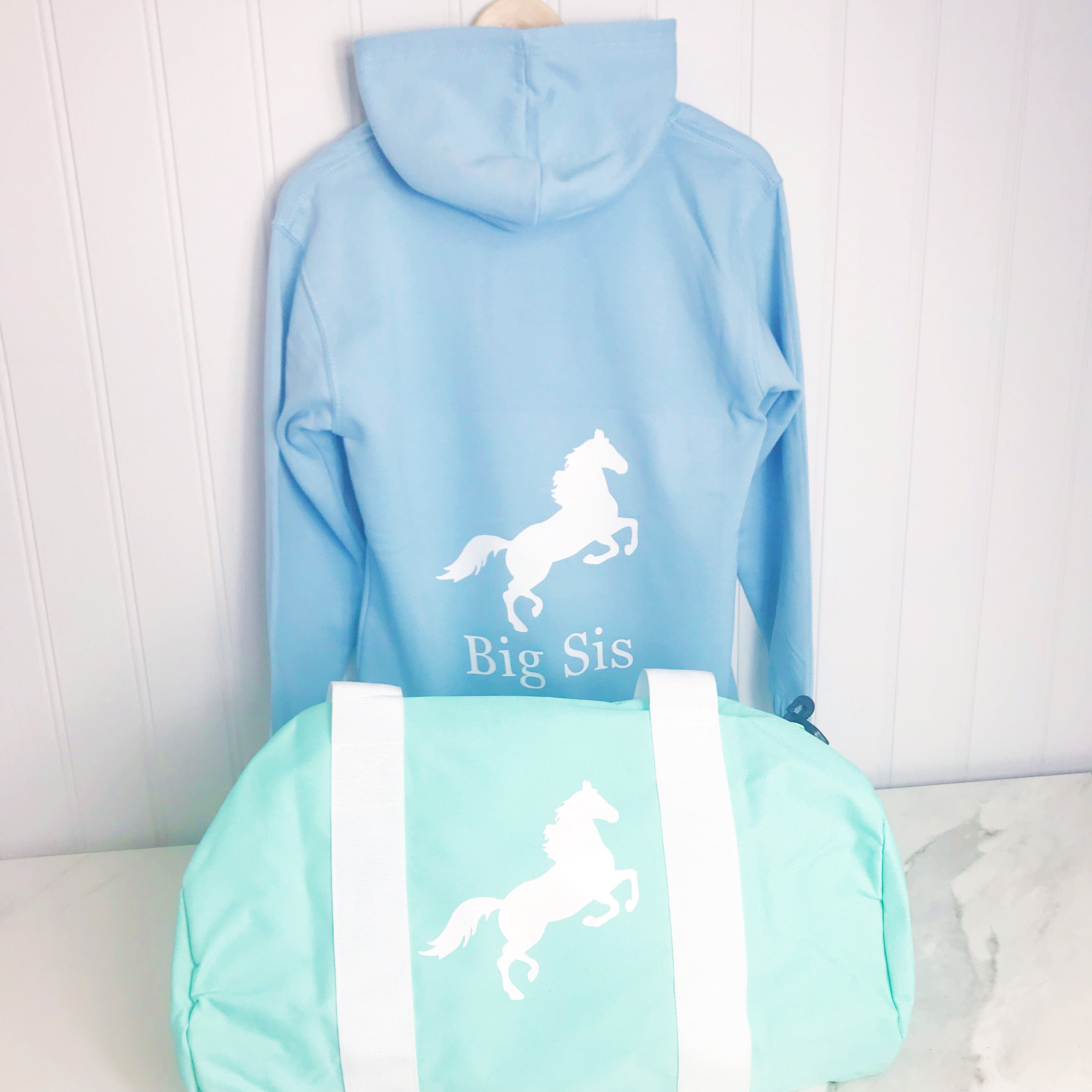 Girls Personalised Horse Riding Hoodie for Activities, Pony Days and Horse Riding - 1108