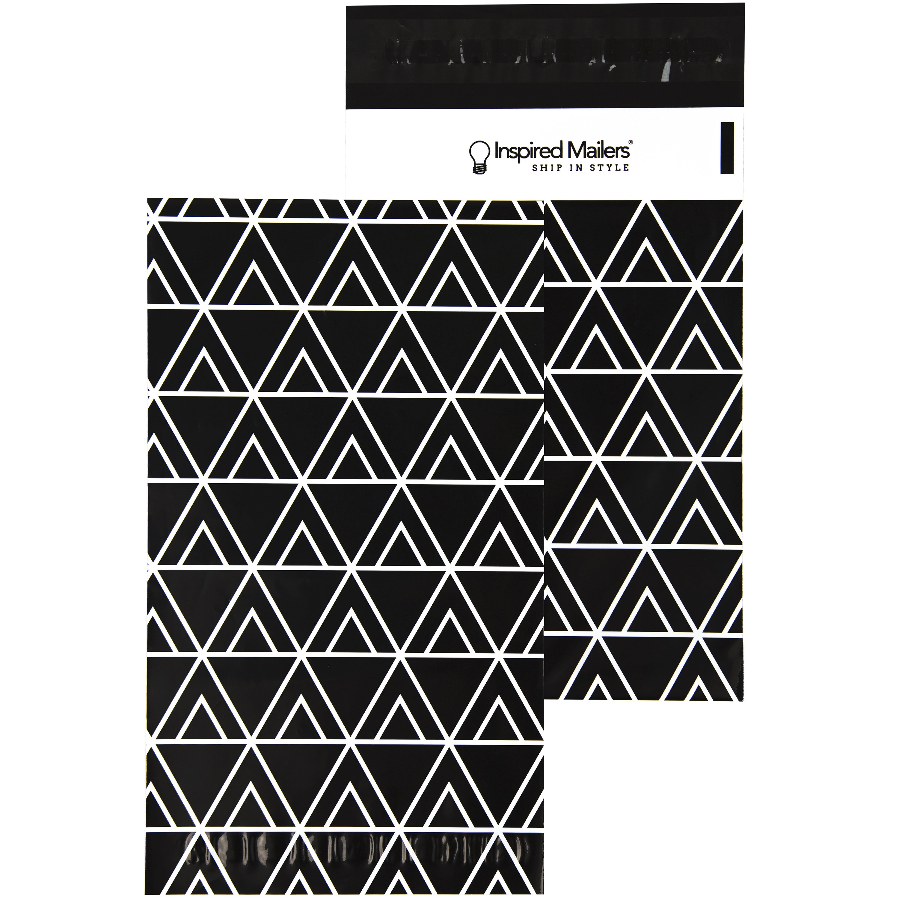 Inspired Mailers Shipping Envelopes Poly Mailers 6x9 \u2013 Pack of 100 \u2013 Printed Poly Mailers \u2013 Black Floral Print 6x9 Poly Mailers