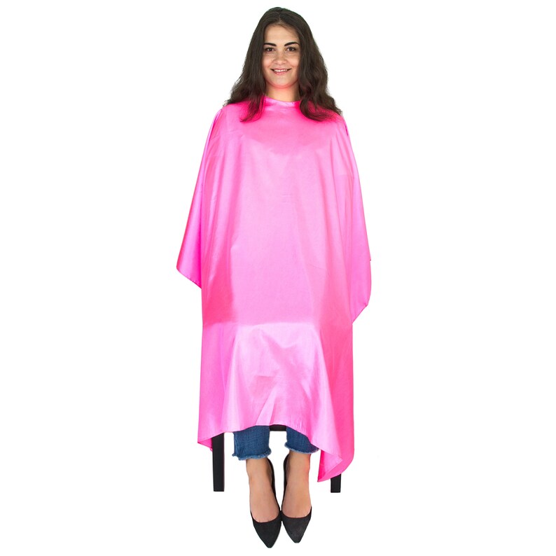Hair Cutting Cape for Adults Hot Pink Etsy