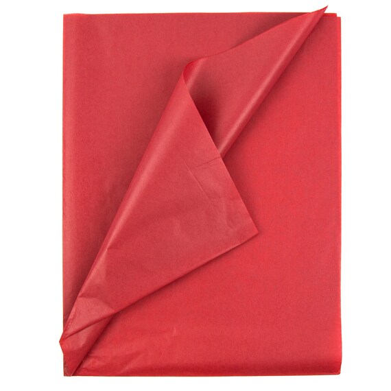 Tissue Paper Solid Red 100 Sheets Tissue Paper for Etsy