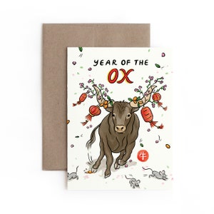 Year of the Ox Greeting Card / Made in Hawaii