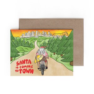 Santa is Coming to Town Holiday Card / Christmas / Made in Hawaii