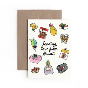 Sending Love Holiday Card / Made in Hawaii