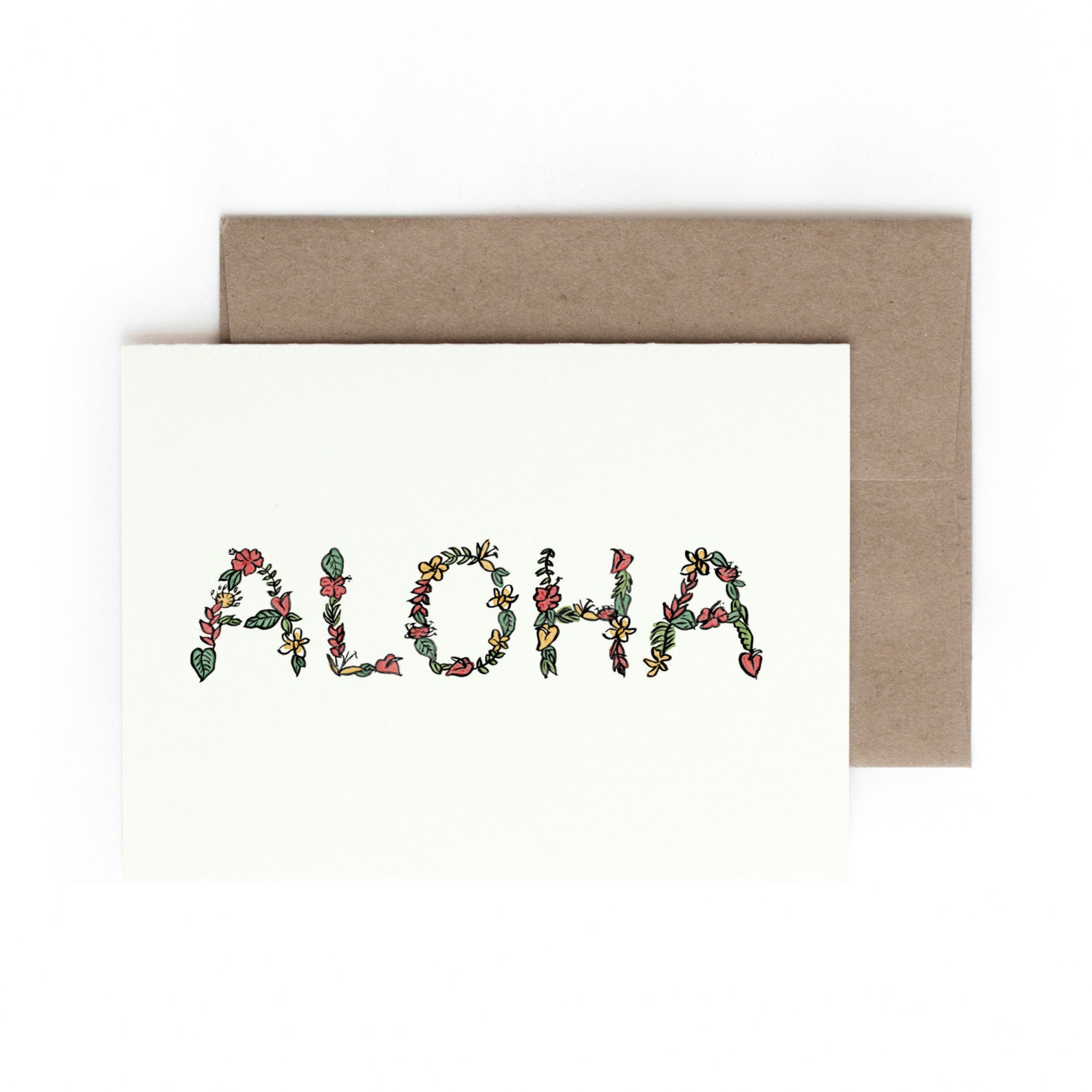 Aloha Greeting Card / Made in Hawaii Etsy