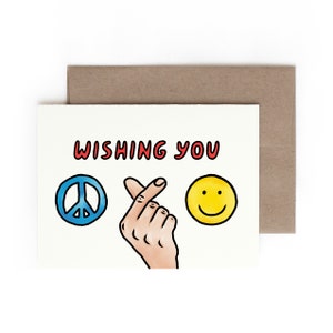 Tarjeta de Paz, Amor y Felicidad / Navidad / Hecho en Hawái