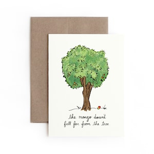 Cartão de felicitações de mangueira / Dia das Mães / Fabricado no Havaí